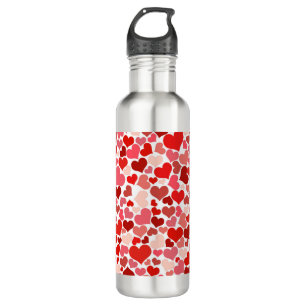 Multicolored Hearts Pattern 710 Ml Water Bottle