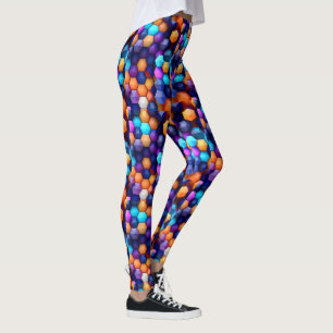 Multicolored Hexagons Leggings