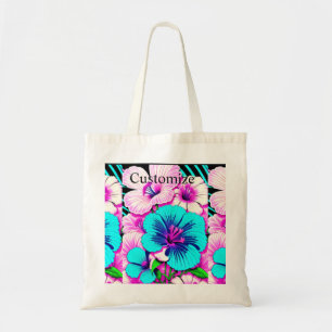 Multicolored Hibiscus Flowers Thunder_Cove Tote Bag