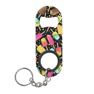Multicolored ice cream popsicles sprinkles pattern