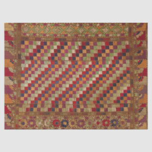Multicolored Indian Quilt Print Tissue Paper