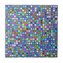 Multicolored 'Kindergarten' Retro Tiles Pattern