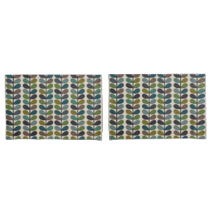Multicolored leaves, Multi Stem Kingfischer Pillowcase