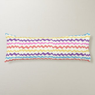 multicolored lines body cushion