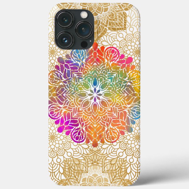 Multicolored Mandala Case-Mate iPhone Case (Back)