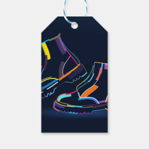 Multicolored Men boots  Gift Tags