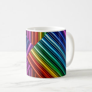 Multicolored mug metallic aspect.
