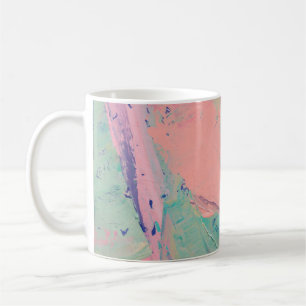 Multicolored oil paint texture. Abstract art backg Coffee Mug