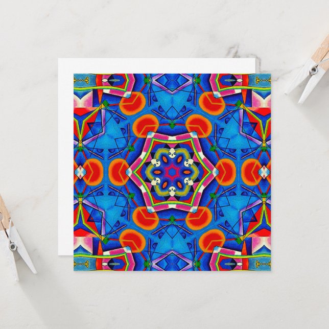 Multicolored oil painting kaleidoscope (Front/Back In Situ)