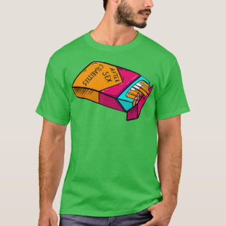 multicolored open pack of cigarettes T-Shirt