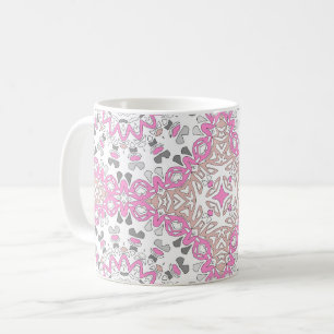 Multicolored ornament mandala kaleidoscope  coffee mug