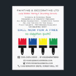 Multicolored Paint Brushes, Painter & Decorator Flyer<br><div class="desc">Multicolored Paint Brushes,  Painter & Decorator Advertising Flyer by The Business Card Store.</div>