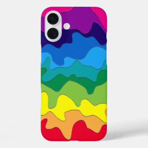 Multicolored paint iPhone 16 plus case