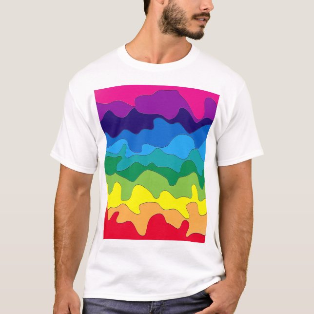 Multicolored paint T-Shirt (Front)