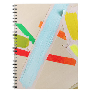 Multicolored paints notebook