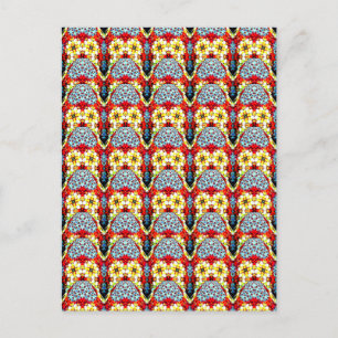 multicolored palettes postcard