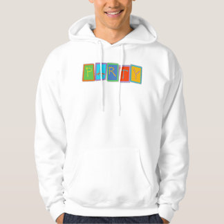 Multicolored PARTY block text Unisex Apparel Hoodie