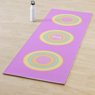 Multicolored Pastel Circles Yoga Mat
