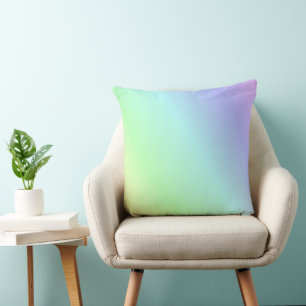 Multicolored pastel pattern cushion