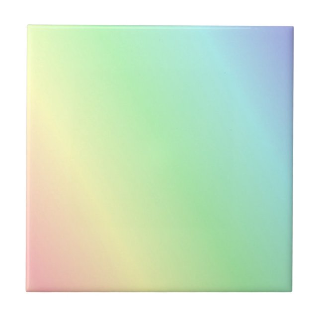Multicolored pastel pattern tile (Front)
