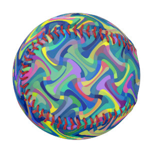 Multicolored Pattern Baseball