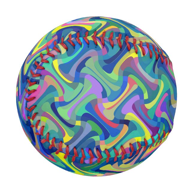 Multicolored Pattern Baseball (Back Right)