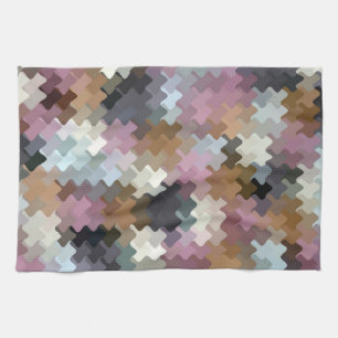 Multicolored Pattern Tea Towel