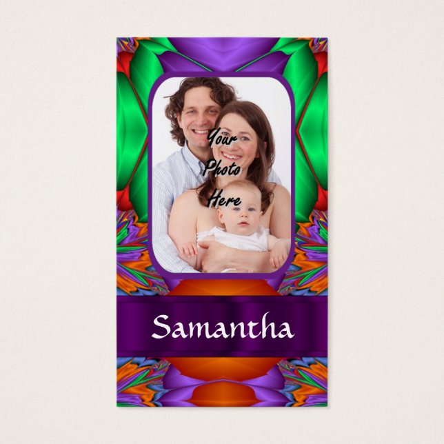 Multicolored personalised fractal (Front)