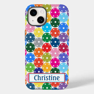 Multicolored Pickleball iphone 14 Case-Mate iPhone 14 Case