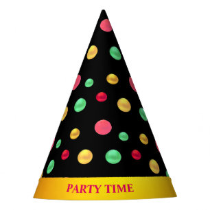 Multicolored Polka Dots Party Hat