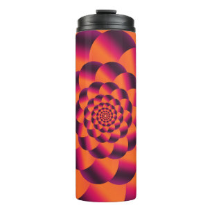 Multicolored psychedelic background, funky vortex  thermal tumbler