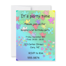 Multicolored puzzles pieces