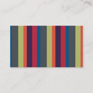 Multicolored Rainbow Stripes by Artinspired Business Card