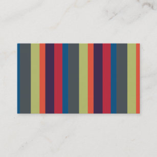 Multicolored Rainbow Stripes by Artinspired Business Card