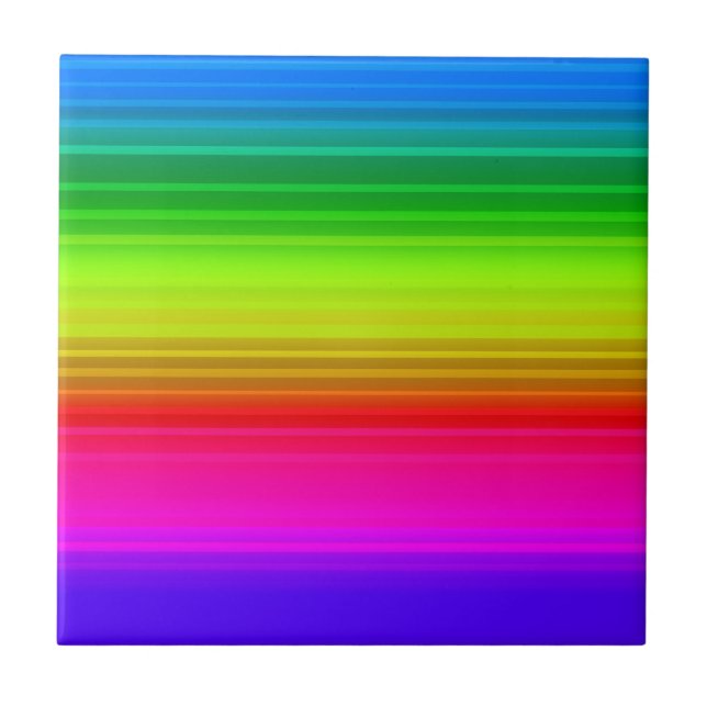 Multicolored, rainbow tile (Front)
