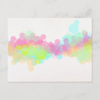 Multicolored Rainbow Watercolor Abstract Design