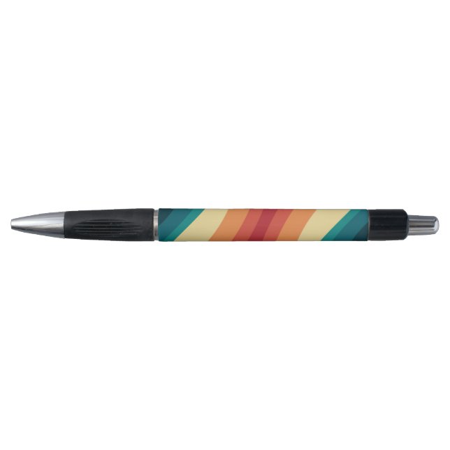 Multicolored retro style waves design (Front)