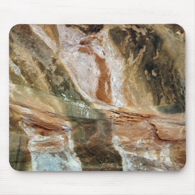 Multicolored Rock Face Mouse Mat (Front)