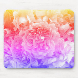 Multicolored Roses, Yellow, Pink, Purple Mouse Mat
