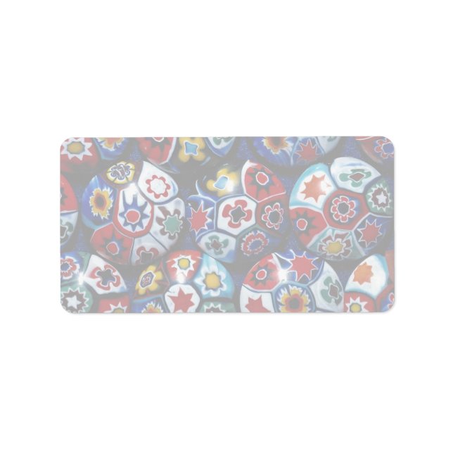 Multicolored rounds label (Front)