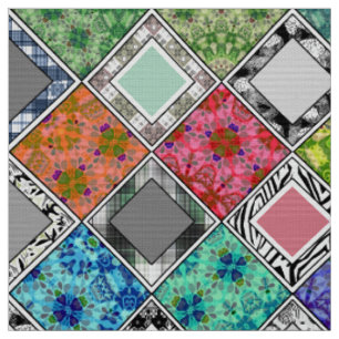Multicolored , rustic , patchwork , patches fabric