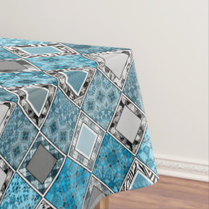 Multicolored , rustic , patchwork , patches   tabl tablecloth