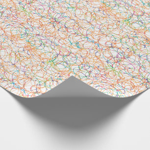 Multicolored Scribbles Wrapping Paper