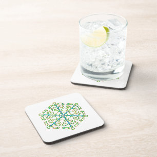 Multicolored Snowflake 1 Coaster