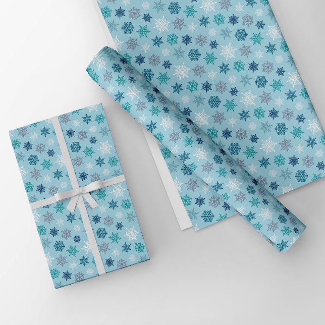 Multicolored snowflake pattern – winter christmas wrapping paper (Creator Uploaded)