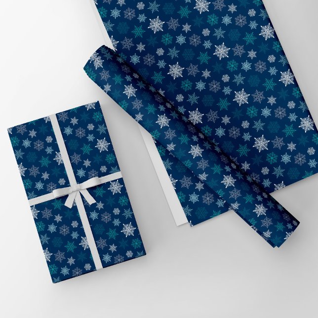 Multicolored snowflake pattern – winter christmas wrapping paper (Creator Uploaded)