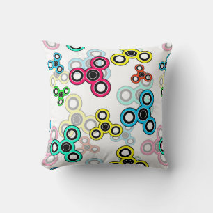 Multicolored spinners cushion