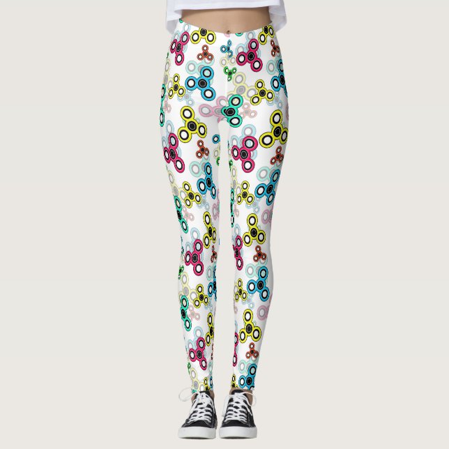 Multicolored spinners leggings (Front)