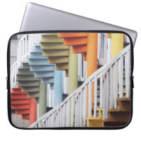 Multicolored spiral staircases