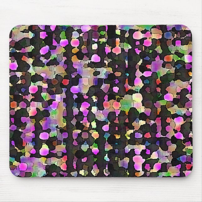 Multicolored Splotches Mouse Mat (Front)